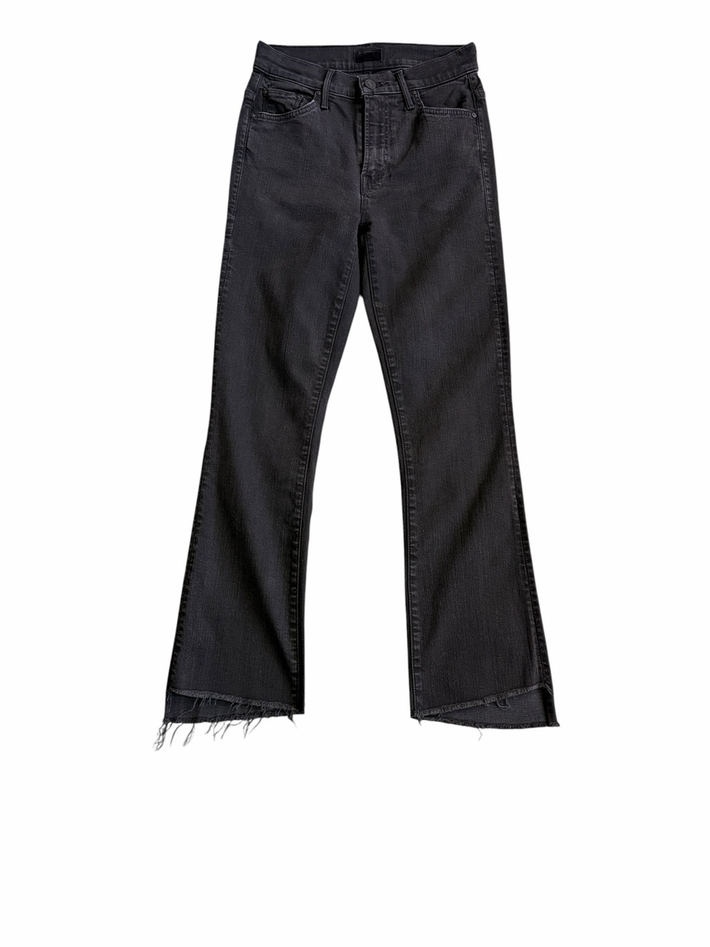 MOTHER Insider Crop Step Fray Flare Jeans
